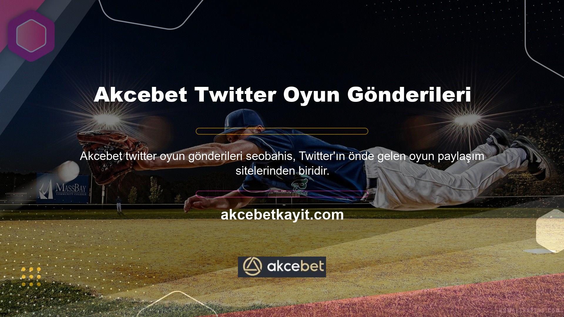 Akcebet, Twitter'da oyun yayınlamayı çok seviyor ve düzenli olarak casino tutkunları hakkında yazılar yayınlıyor