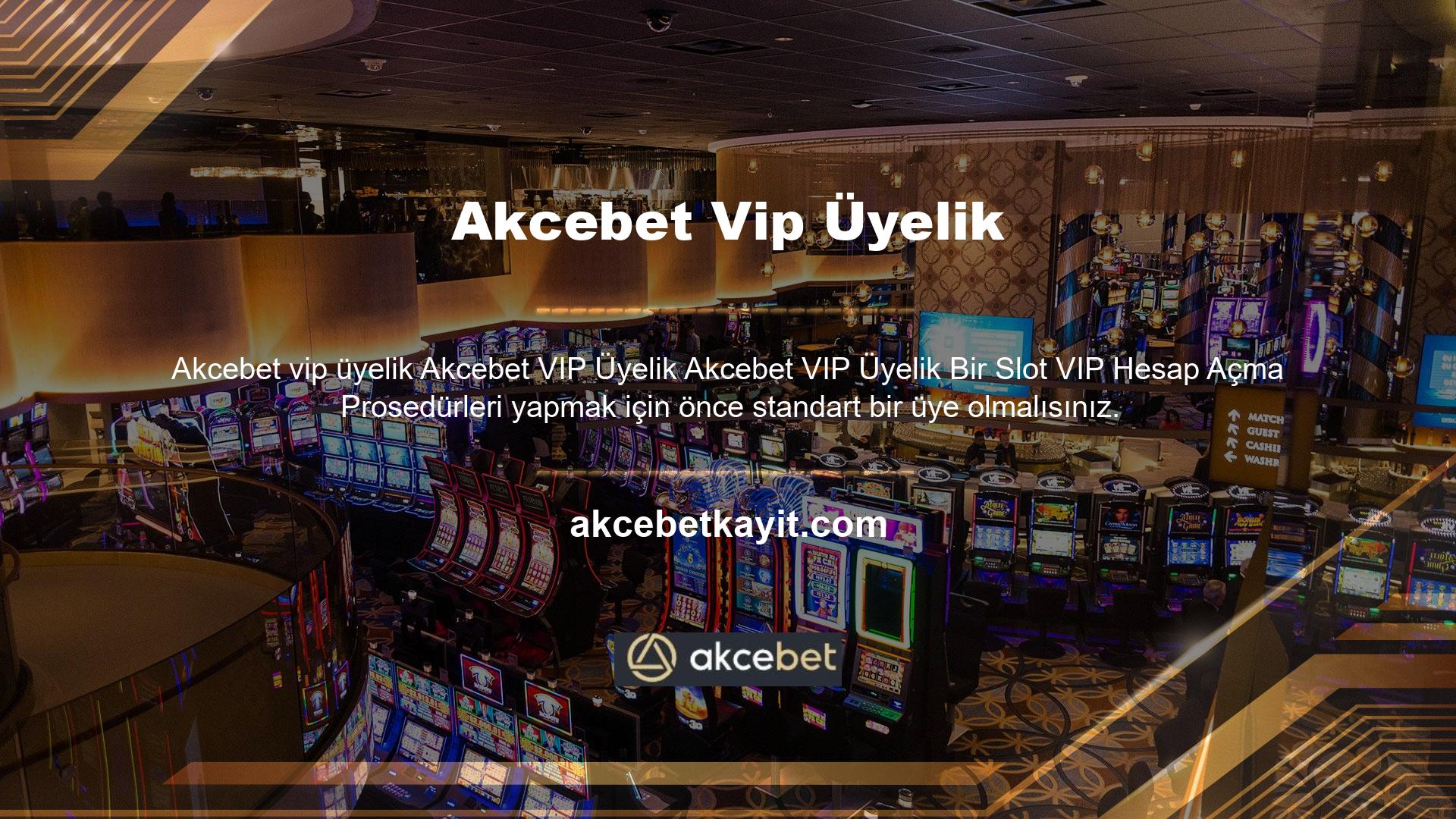 VIP üyesi olmak için daha sınırlı yatırımlar yapmanız gerekir